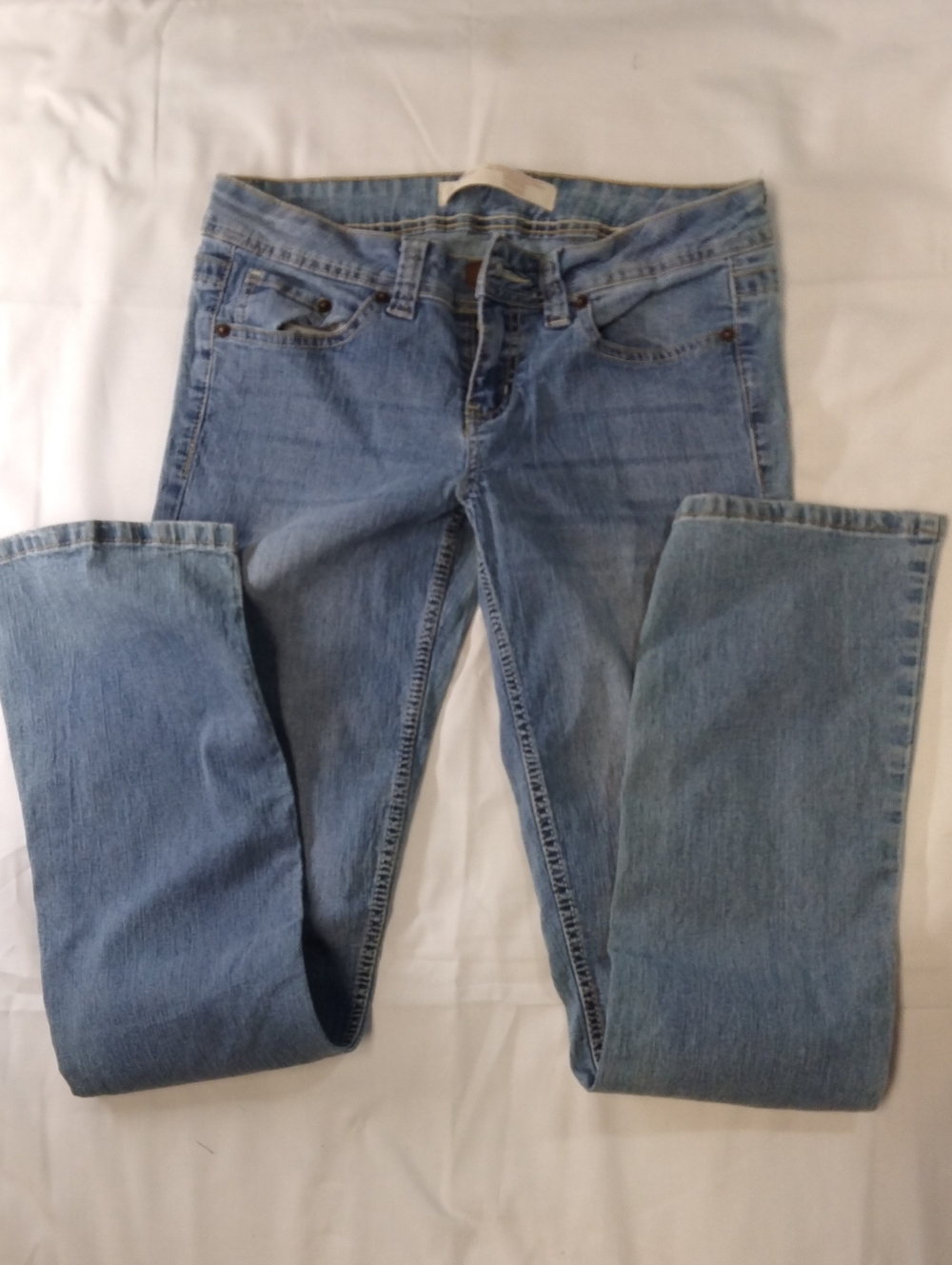 Women’s Light Blue Slim Boot Cut Jeans - Classic Denim 7